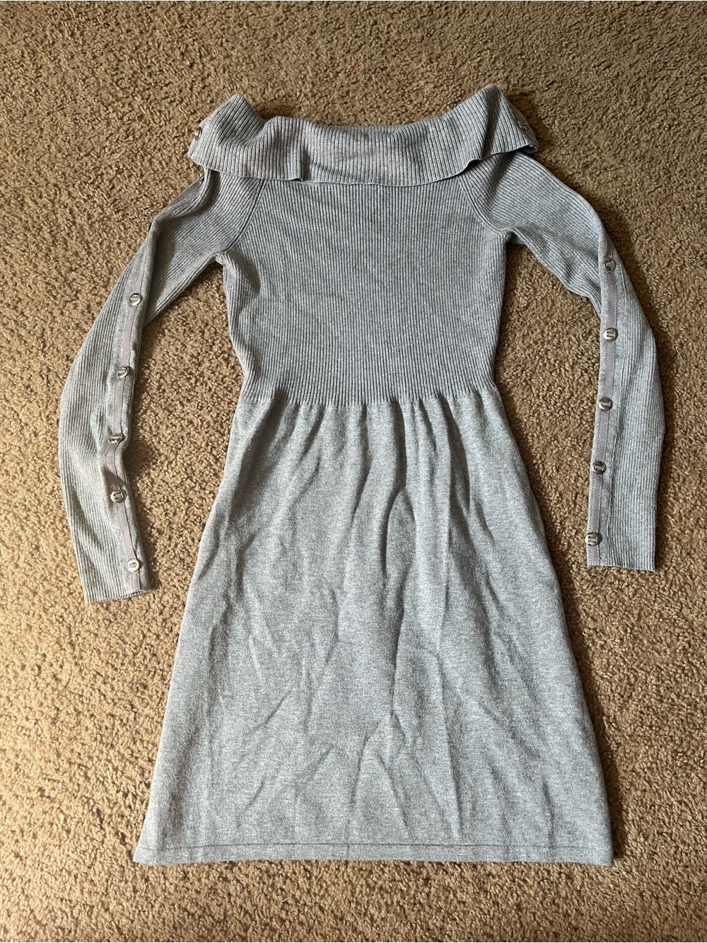 Women’s White House Black Market Gray Dress Size XS / WHBM